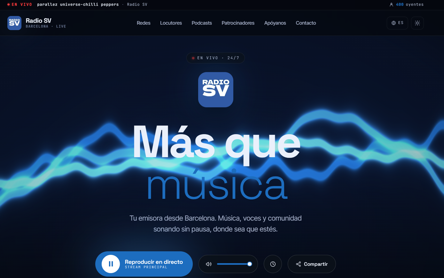 Radio SV — Emisora Online